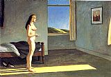 Edward Hopper Canvas Paintings - A Woman in the Sun